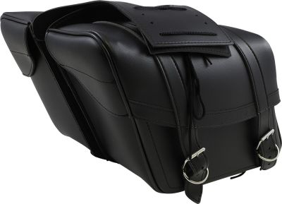 35010088 - SADDLEMEN SADDLEBAG UNIVERSAL SYNTHETIC LEATHER BLACK