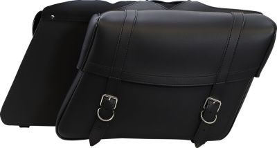 35010092 - SADDLEMEN SADDLEBAG UNIVERSAL SYNTHETIC LEATHER BLACK