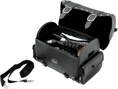 35030054 - SADDLEMEN EXPRESS DESPERADO TRUNK BAG SYNTHETIC LEATHER BLACK CHROME