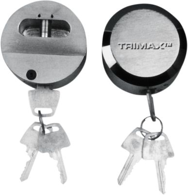 40100025 - TRIMAX PADLOCK HOCKEY-PUCK 70MM DIAMETER