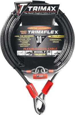 40100052 - TRIMAX CABLE-LOCK TRIMAFLEX QUADRA BRAID DUAL LOOP 30