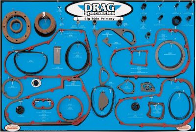 99030101 - DRAG SPECIALTIES DISPLAY FOR BT GASKETS