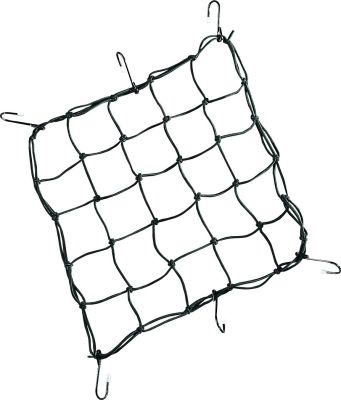 DS110211 - DRAG SPECIALTIES CARGO NET 15"X15" BLACK