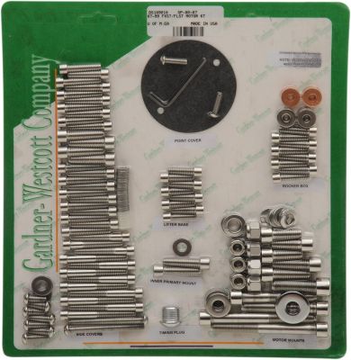 DS189018 - GARDNER-WESTCOTT BOLT KIT MOTOR SOCKET HEAD STAINLESS STEEL POLISHED N...