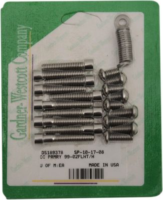 DS189378 - GARDNER-WESTCOTT BOLT KIT PRIMARY/SOCKET HEAD STAINLESS STEEL POLISHED...