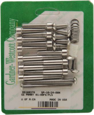 DS189379 - GARDNER-WESTCOTT BOLT KIT PRIMARY/SOCKET HEAD STAINLESS STEEL POLISHED...