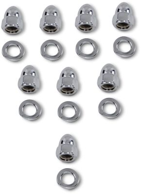 DS190137 - DRAG SPECIALTIES CYLINDER BASE SET ACORN CHROME