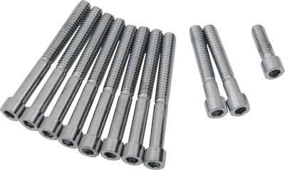 DS190392S - DRAG SPECIALTIES CHROME SOCKET-HEAD PRIMARY COVER BOLT KIT SMOOTH