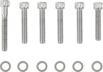 DS190398 - DRAG SPECIALTIES CHROME SOCKET-HEAD CAM COVER BOLT KIT KNURLED