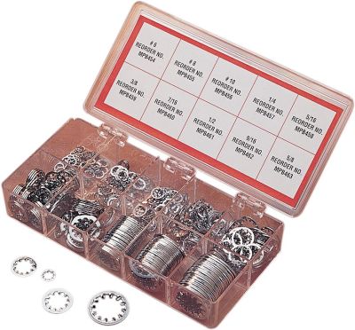 DS190502 - DRAG SPECIALTIES INTERNAL STAR WASHER KIT CHROME