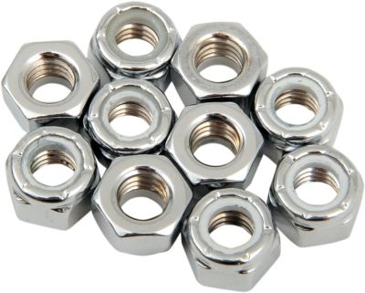 DS190526 - DRAG SPECIALTIES NYLON INSERT NUT 5/16-18 CHROME