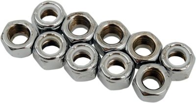 DS190527 - DRAG SPECIALTIES NYLON INSERT NUT 5/16-24 CHROME