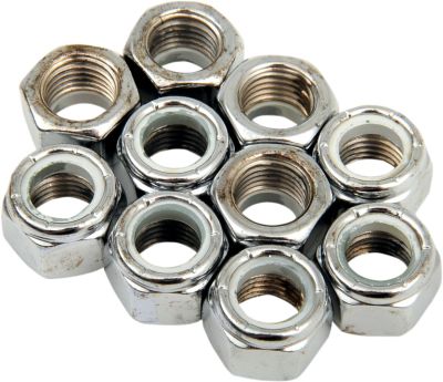 DS190531 - DRAG SPECIALTIES NYLON INSERT NUT 7/16-20 CHROME