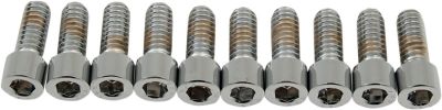 DS190534S - DRAG SPECIALTIES SOCKET-HEAD BOLT 1/4-20X0.625 SMOOTH CHROME