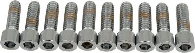 DS190535S - DRAG SPECIALTIES SOCKET-HEAD BOLT 1/4-20X0.75 SMOOTH CHROME