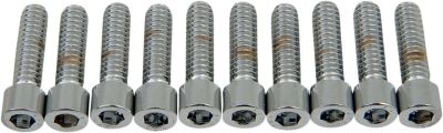 DS190536S - DRAG SPECIALTIES SOCKET-HEAD BOLT 1/4-20X0.875 SMOOTH CHROME