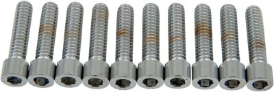 DS190537S - DRAG SPECIALTIES SOCKET-HEAD BOLT 1/4-20X1 SMOOTH CHROME