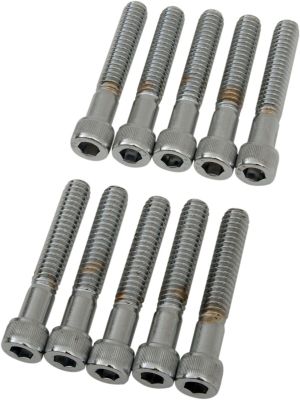 DS190539 - DRAG SPECIALTIES SOCKET-HEAD BOLT 1/4-20X1.5 KNURLED CHROME
