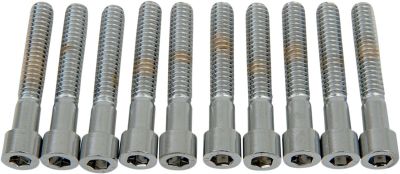 DS190539S - DRAG SPECIALTIES SOCKET-HEAD BOLT 1/4-20X1.5 SMOOTH CHROME