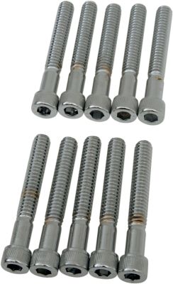 DS190540 - DRAG SPECIALTIES SOCKET-HEAD BOLT 1/4-20X1.75 KNURLED CHROME
