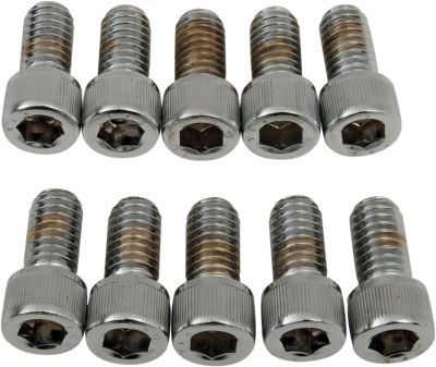 DS190543 - DRAG SPECIALTIES SOCKET-HEAD BOLT 5/16-18X0.625 KNURLED CHROME