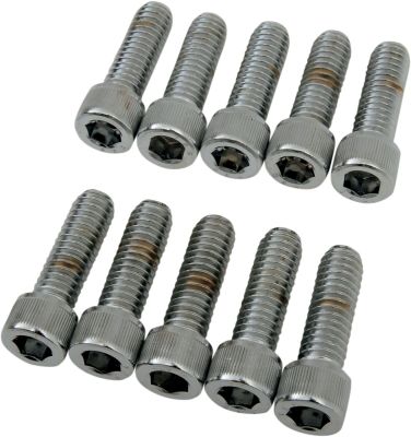 DS190546 - DRAG SPECIALTIES SOCKET-HEAD BOLT 5/16-18X1 KNURLED CHROME