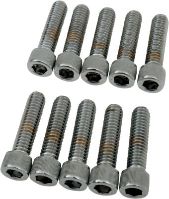 DS190547 - DRAG SPECIALTIES SOCKET-HEAD BOLT 5/16-18X1.25 KNURLED CHROME