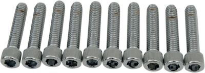 DS190548 - DRAG SPECIALTIES SOCKET-HEAD BOLT 5/16-18X1.5 KNURLED CHROME