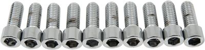 DS190553S - DRAG SPECIALTIES SOCKET-HEAD BOLT 3/8-16X1 SMOOTH CHROME