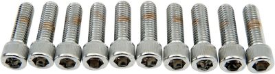 DS190554 - DRAG SPECIALTIES SOCKET-HEAD BOLT 3/8-16X1.25 KNURLED CHROME