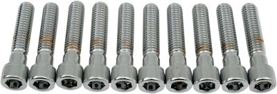 DS190556 - DRAG SPECIALTIES SOCKET-HEAD BOLT 3/8-16X1.75 KNURLED CHROME