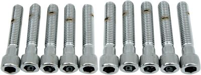 DS190557 - DRAG SPECIALTIES SOCKET-HEAD BOLT 3/8-16X2 KNURLED CHROME