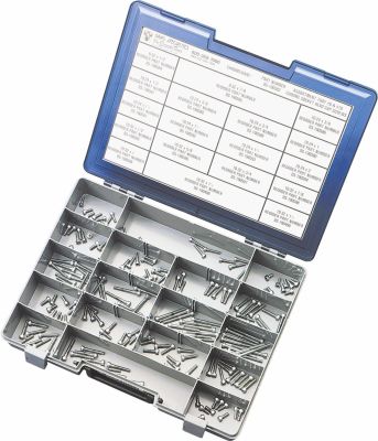 DS190583 - DRAG SPECIALTIES SOCKET-HEAD BOLT ASSORTMENT #8/#10 KNURLED CHROME