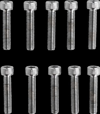 DS190585 - DRAG SPECIALTIES SOCKET-HEAD BOLT 8-32X0.875 KNURLED CHROME