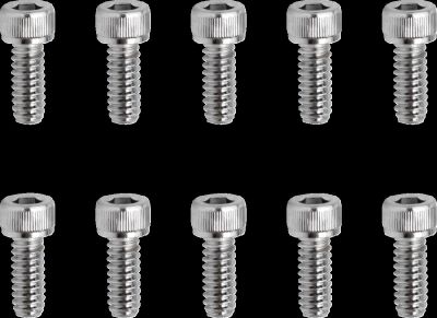 DS190587 - DRAG SPECIALTIES SOCKET-HEAD BOLT 10-24X0.5 KNURLED CHROME