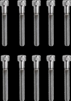 DS190592 - DRAG SPECIALTIES SOCKET-HEAD BOLT 10-24X1.5 KNURLED CHROME