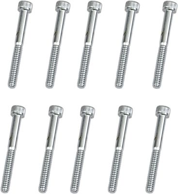 DS190593 - DRAG SPECIALTIES SOCKET-HEAD BOLT 10-24X1.75 KNURLED CHROME