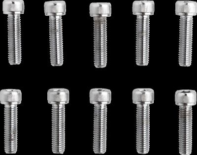 DS190597 - DRAG SPECIALTIES SOCKET-HEAD BOLT 10-32X0.75 KNURLED CHROME