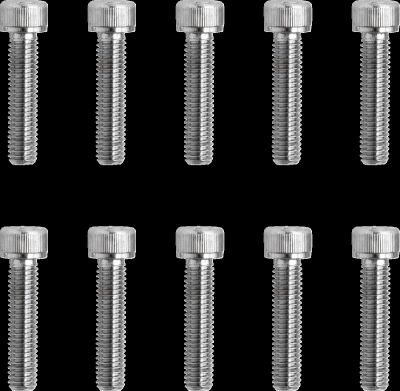 DS190598 - DRAG SPECIALTIES SOCKET-HEAD BOLT 10-32X0.875 KNURLED CHROME