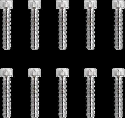 DS190599 - DRAG SPECIALTIES SOCKET-HEAD BOLT 10-32X1 KNURLED CHROME