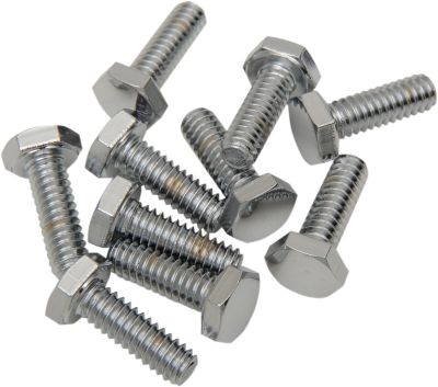DS190601 - DRAG SPECIALTIES HEX-HEAD BOLT 1/4-20X0.675 CHROME