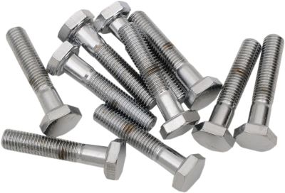 DS190629 - DRAG SPECIALTIES HEX-HEAD BOLT 1/4-28X1 CHROME
