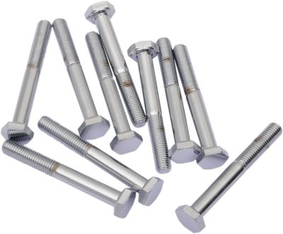 DS190633 - DRAG SPECIALTIES HEX-HEAD BOLT 1/4-28X2 CHROME