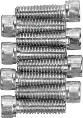 DS190680 - DRAG SPECIALTIES CHROME SOCKET-HEAD LIFTER BASE BOLT KIT KNURLED