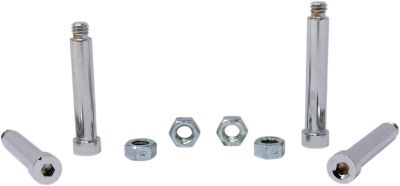 DS190706 - DRAG SPECIALTIES CHROME SOCKET-HEAD DUAL DISC CALIPER MOUNT BOLT KIT K...