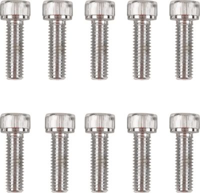 DS190821 - DRAG SPECIALTIES CHROME SOCKET-HEAD PRIMARY COVER BOLT KIT KNURLED