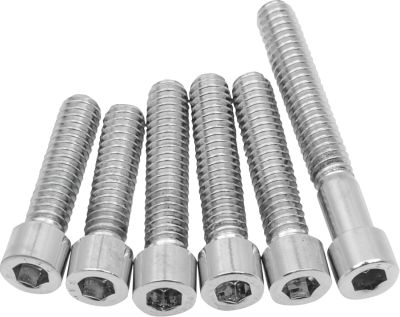 DS190867 - DRAG SPECIALTIES CHROME SOCKET-HEAD CAM COVER BOLT KIT SMOOTH