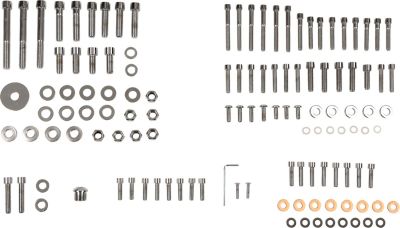 DS190870S - DRAG SPECIALTIES CHROME SOCKET-HEAD MOTOR BOLT KIT SMOOTH