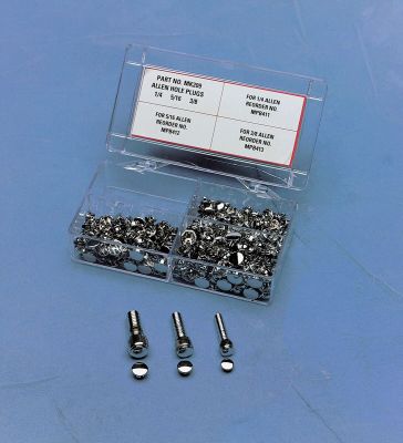 DS190979 - DRAG SPECIALTIES ALLEN-HEAD BOLT PLUG ASSORTMENT CHROME