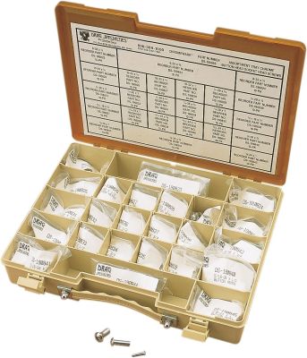 DS190995 - DRAG SPECIALTIES BUTTON-HEAD BOLT ASSORTMENT CHROME